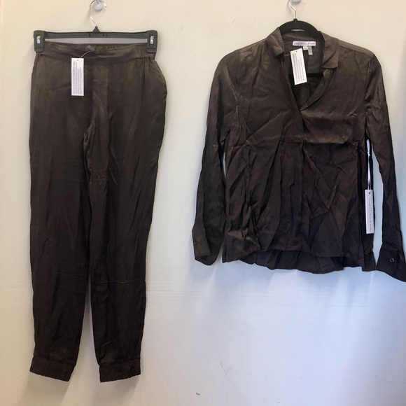 Young Fabulous & Broke Susan Top Jensen Jogger Set in Chocolate